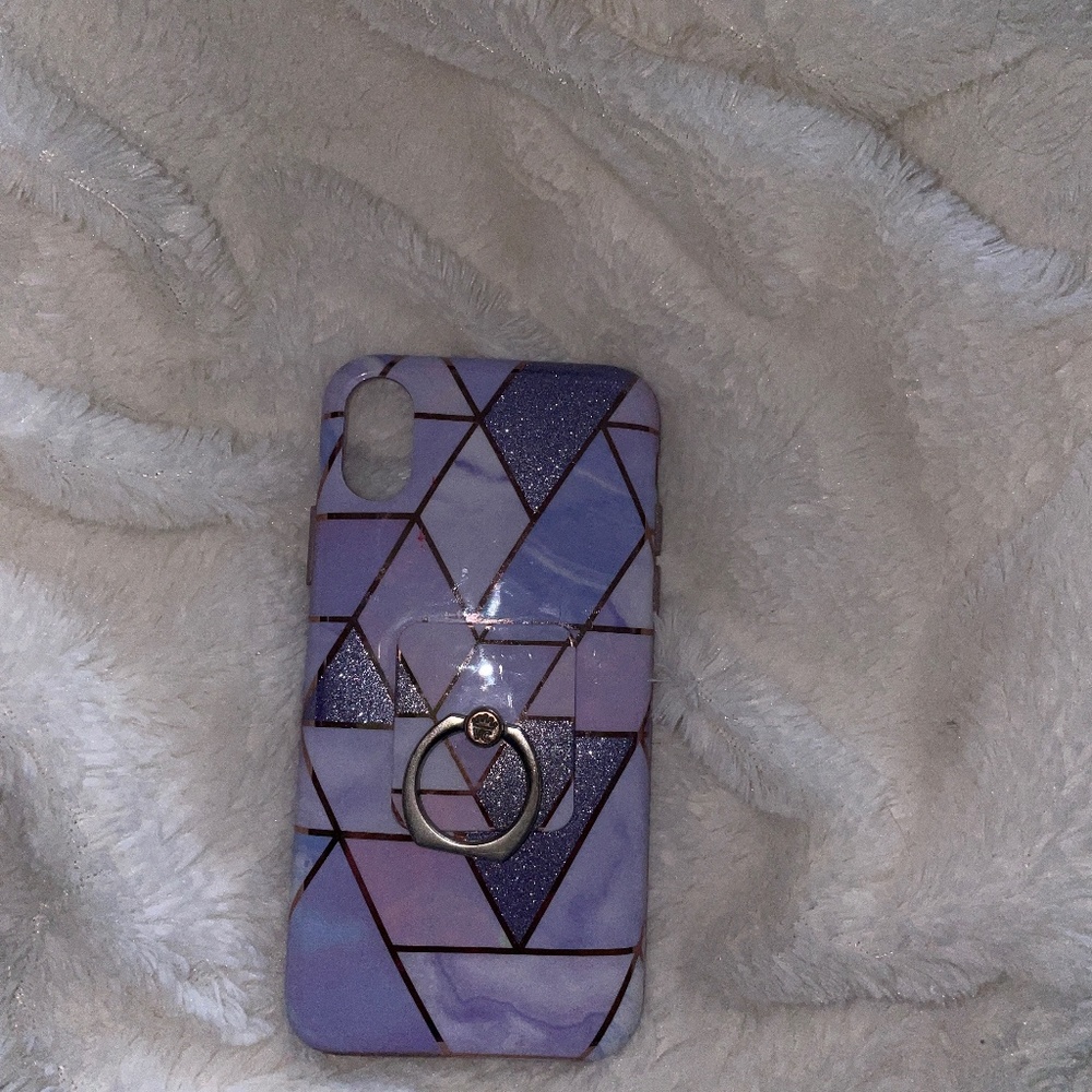 Velvet Caviar iPhone XS case and ring